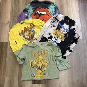 Def Leppard, Metallica and Rolling stones S/M long sleeve shirts #rock #metal